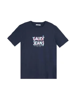 T-SHIRT UOMO - GAUDI UOMO BLU - 611GU64019