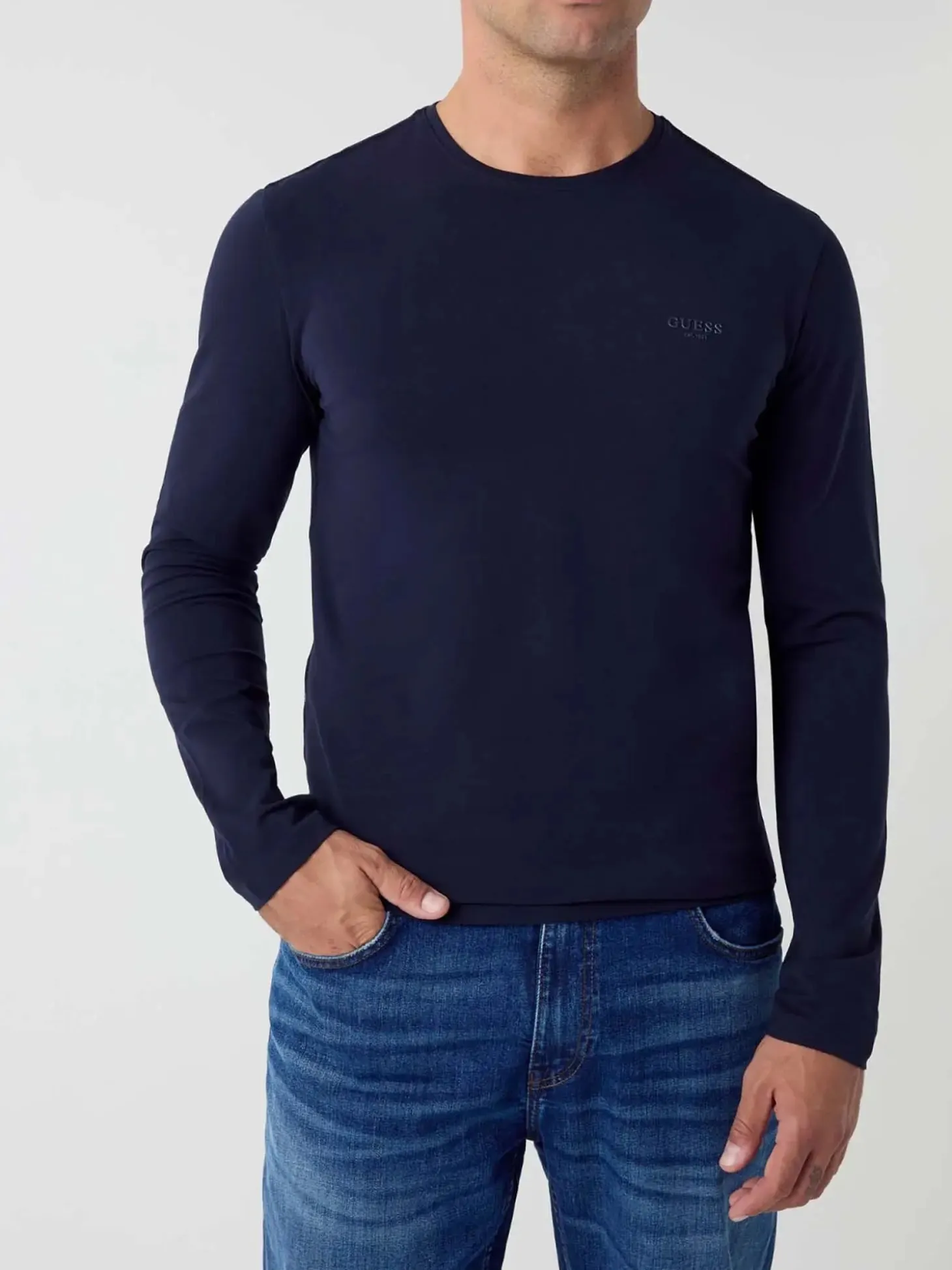 T-SHIRT UOMO - GUESS APPAREL BLU - M6YI28 K3733
