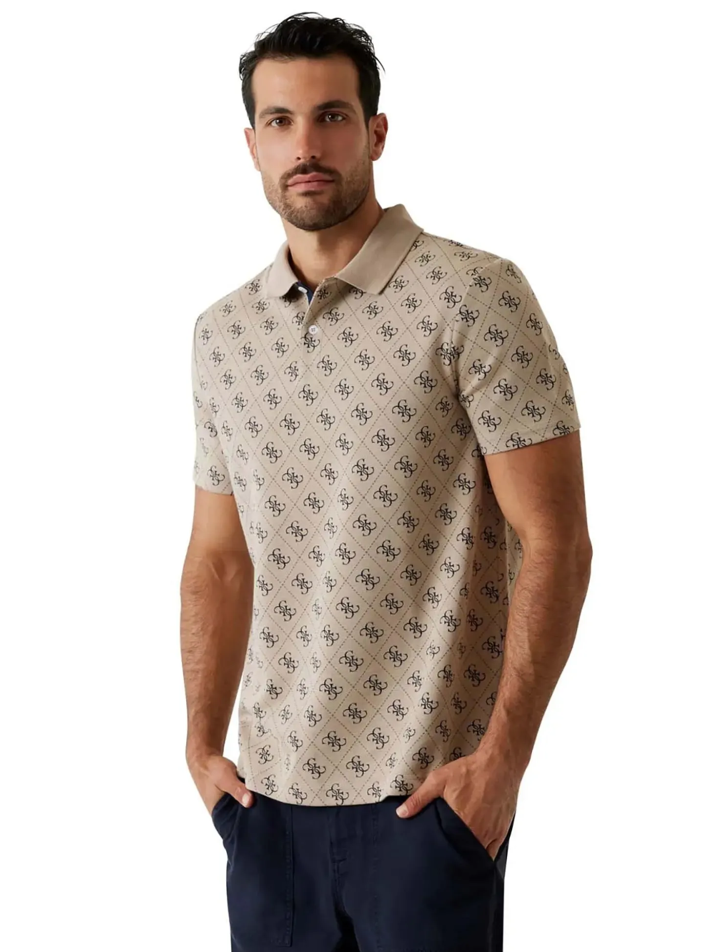 T-SHIRT UOMO - GUESS APPAREL TAUPE - M6GP04 K3073