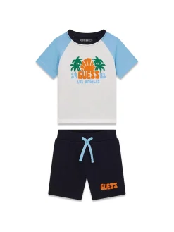 TUTA BAMBINO - GUESS KIDS BLU-BIANCO - N6GG03 K8HM4